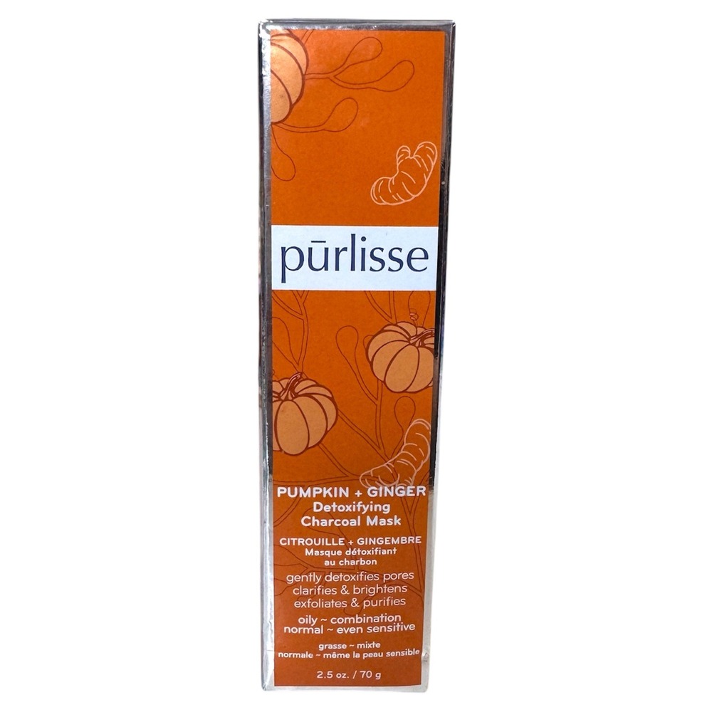 Purlisse Pumpkin Ginger Detoxifying‎ Charcoal Mask 2.5oz NEW